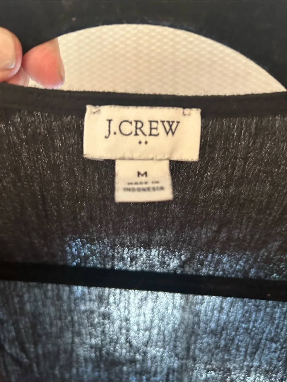 Women's J Crew like new  Black Tassel-Trim Cover-Up Dress
